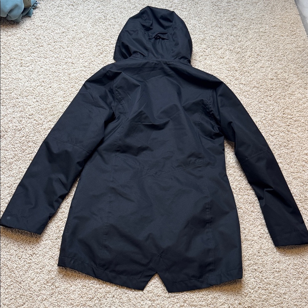 Polaris Rain Coat Trench Coat Jacket Black Womens size Small Women's - Picture 5 of 5